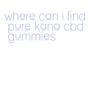 where can i find pure kana cbd gummies