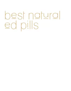 best natural ed pills