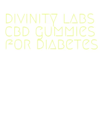 divinity labs cbd gummies for diabetes