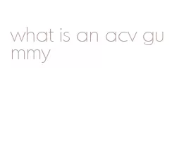 what is an acv gummy