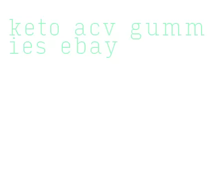 keto acv gummies ebay