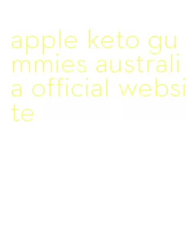 apple keto gummies australia official website