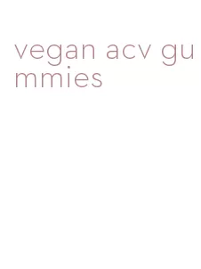 vegan acv gummies