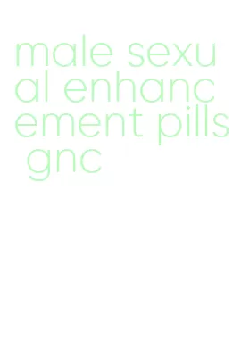 male sexual enhancement pills gnc