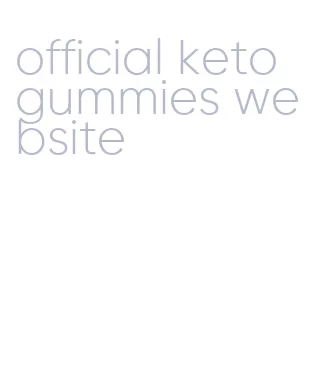 official keto gummies website