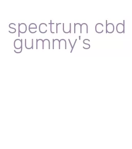 spectrum cbd gummy's