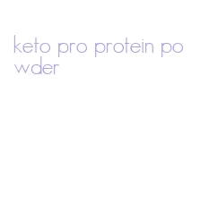 keto pro protein powder