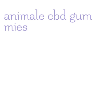 animale cbd gummies