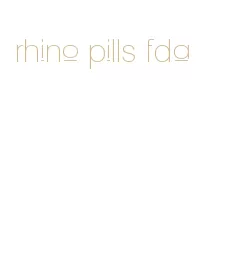 rhino pills fda