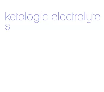 ketologic electrolytes