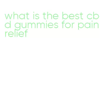 what is the best cbd gummies for pain relief