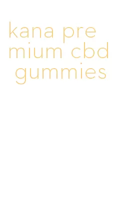 kana premium cbd gummies