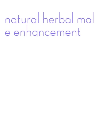 natural herbal male enhancement