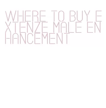 where to buy extenze male enhancement