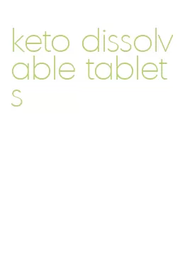 keto dissolvable tablets