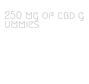 250 mg of cbd gummies