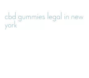 cbd gummies legal in new york