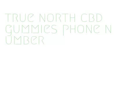 true north cbd gummies phone number