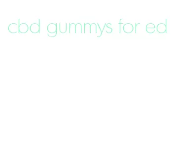 cbd gummys for ed