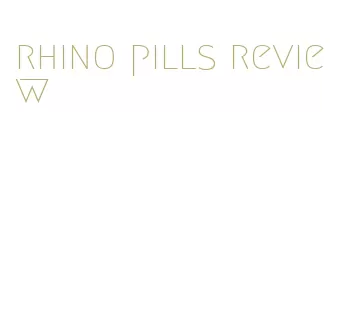 rhino pills review