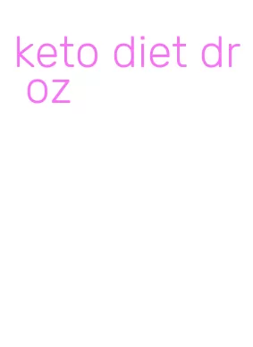 keto diet dr oz