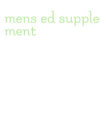 mens ed supplement