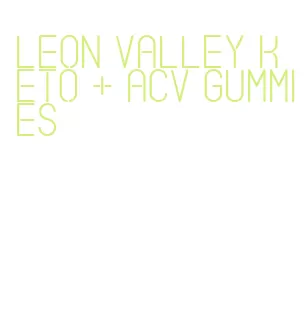 leon valley keto + acv gummies