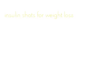 insulin shots for weight loss