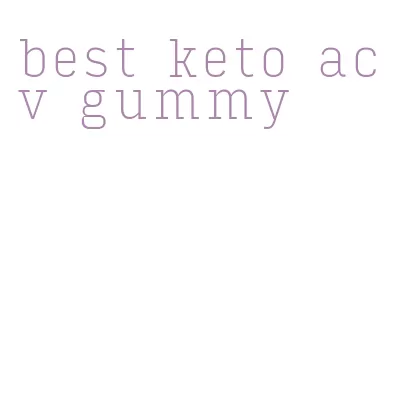 best keto acv gummy