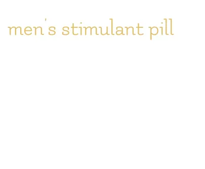 men's stimulant pill