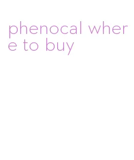 phenocal where to buy