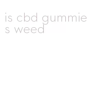 is cbd gummies weed