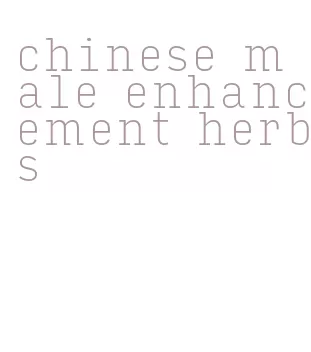 chinese male enhancement herbs