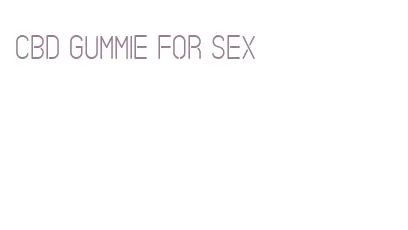 cbd gummie for sex