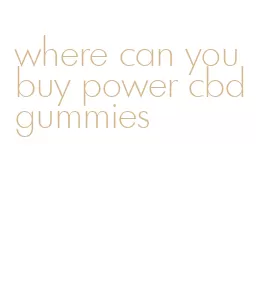 where can you buy power cbd gummies