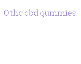 0 thc cbd gummies