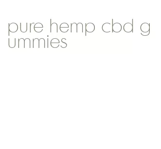 pure hemp cbd gummies