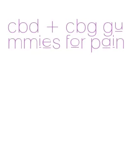 cbd + cbg gummies for pain