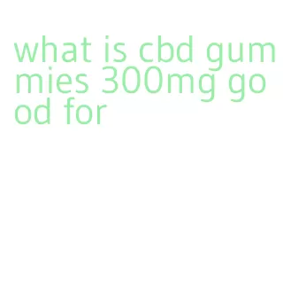 what is cbd gummies 300mg good for