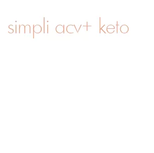 simpli acv+ keto