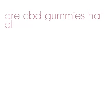 are cbd gummies halal