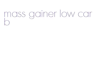 mass gainer low carb