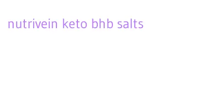 nutrivein keto bhb salts