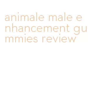 animale male enhancement gummies review