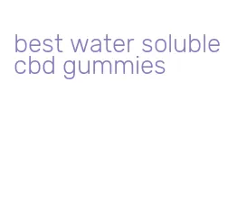 best water soluble cbd gummies