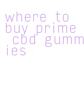 where to buy prime cbd gummies