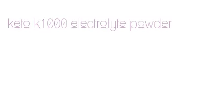 keto k1000 electrolyte powder