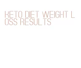 keto diet weight loss results