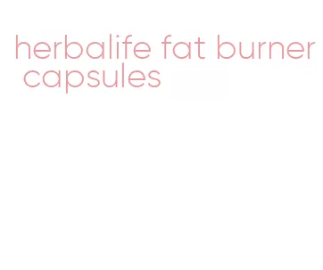 herbalife fat burner capsules