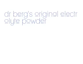 dr berg's original electrolyte powder